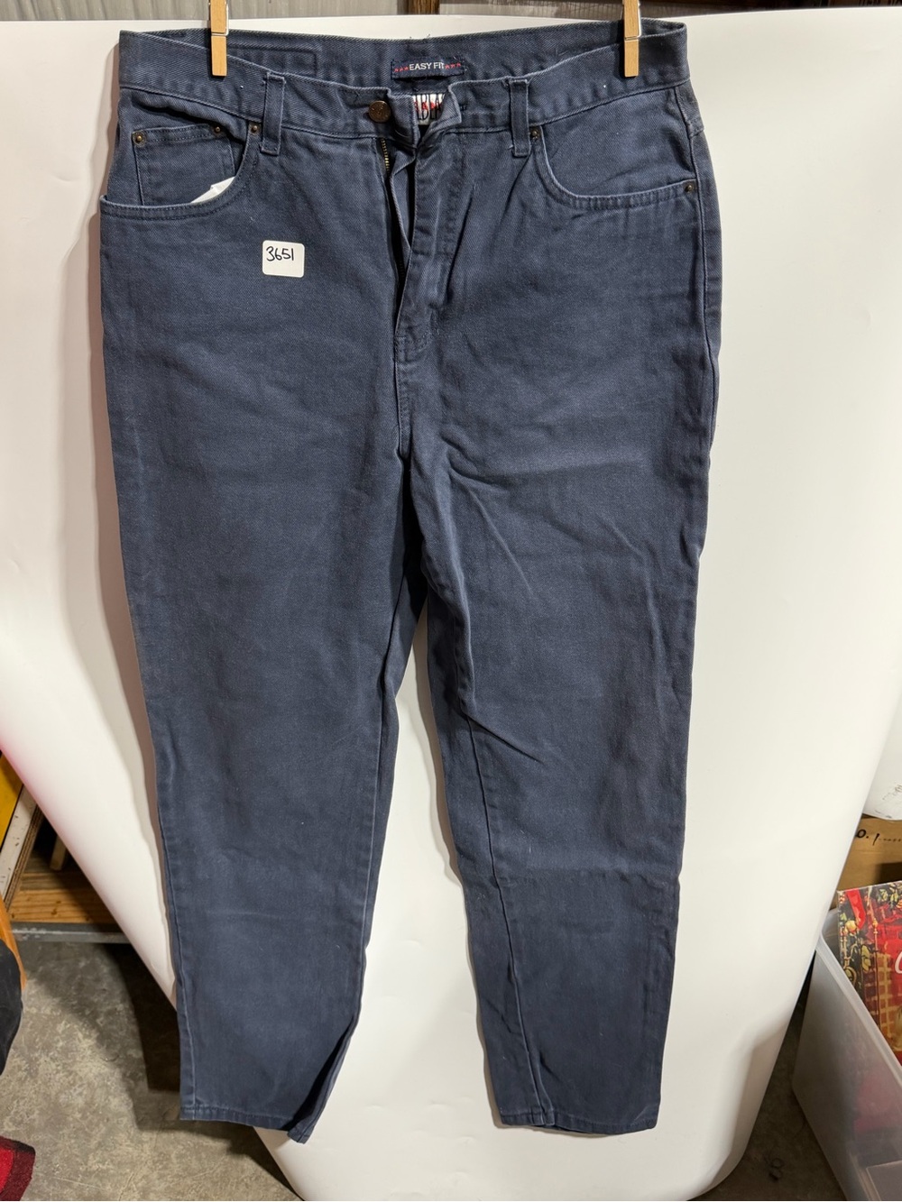 #3651-Vintage Bill Blass Women's Cropped Jeans in Dark Navy